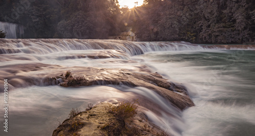 colorful waterfalls