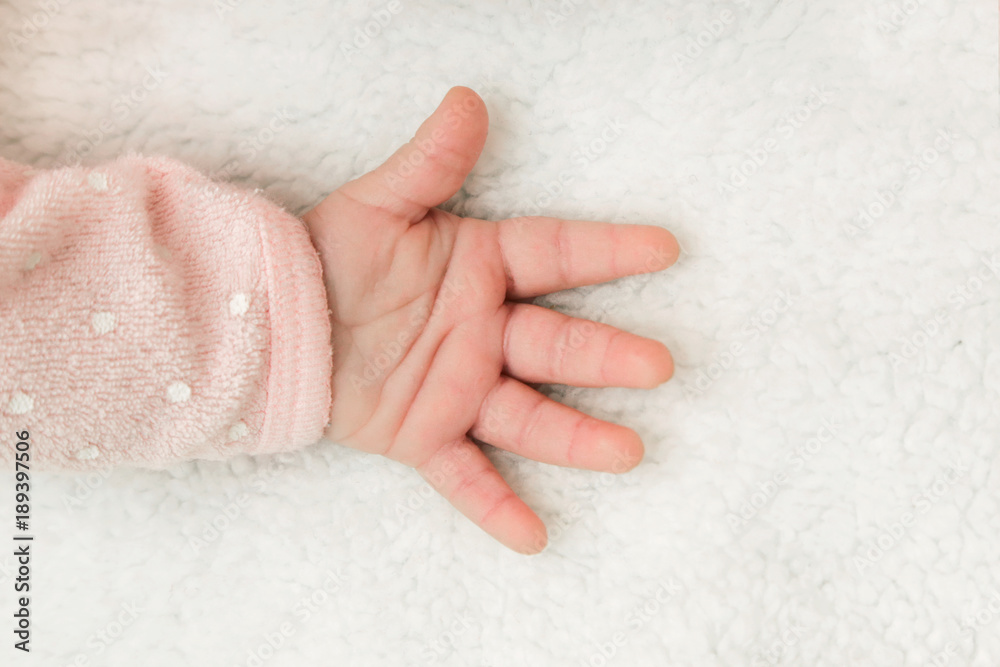 Newborn baby hand Newborn baby hand