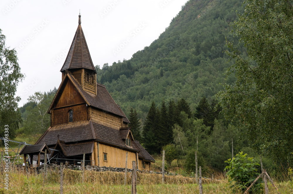 Älteste Stabkirche in Urnes, Norwegen
