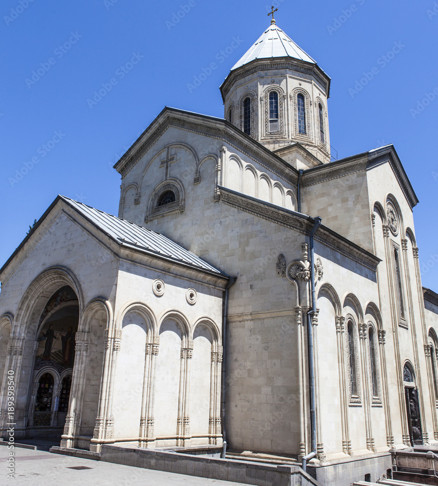 Facade of the Kashveti church of Saint George in Tbilisi, Georgia