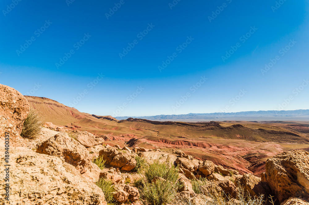 View on Mountain landscape by Dades in Morocco