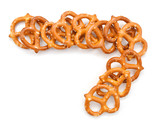 Pretzels Isolated on a White Background