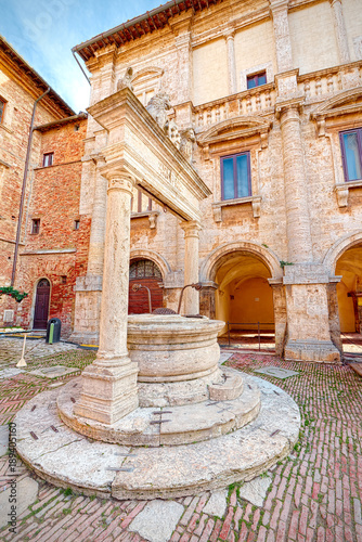 Well in the Piazza Grande of Montepulciano  Siena