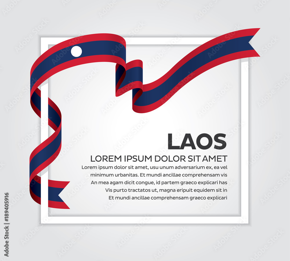 Obraz premium Laos flag background