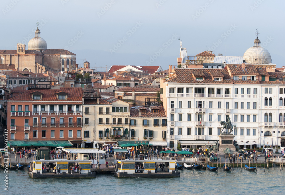 Venice Busy Waterfront