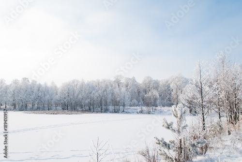 2630580 Winter landscape of a frozen lake, © vulkanov