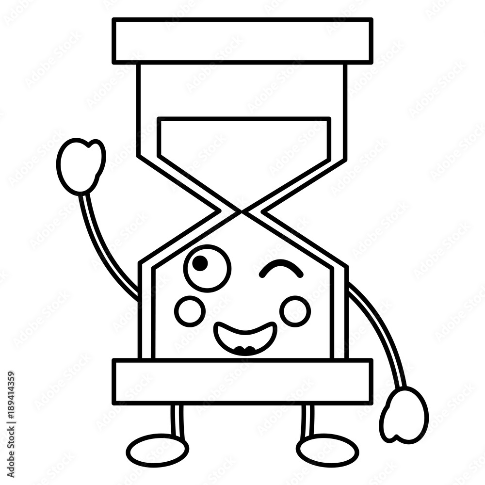 happy hourglass kawaii icon image vector iilustration design happy hourglass kawaii icon image vector iilustration design