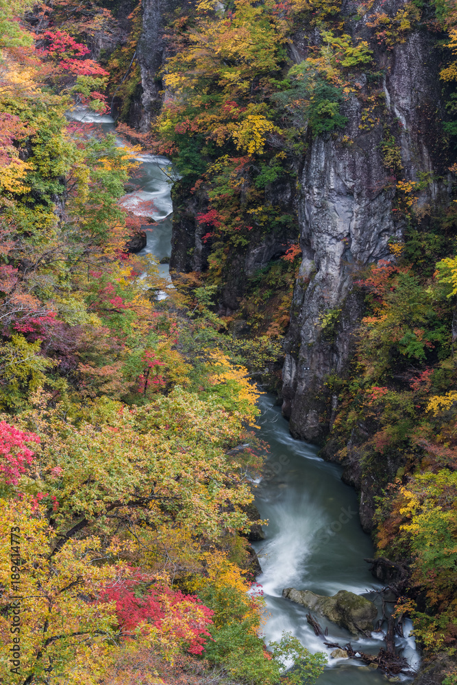 Naruko Gorge ,one of the Tohoku Region's most scenic gorges, located in north-western Miyagi Prefecture