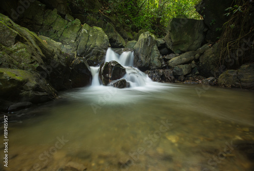 Foto beautiful view of river and jungle of Borneo