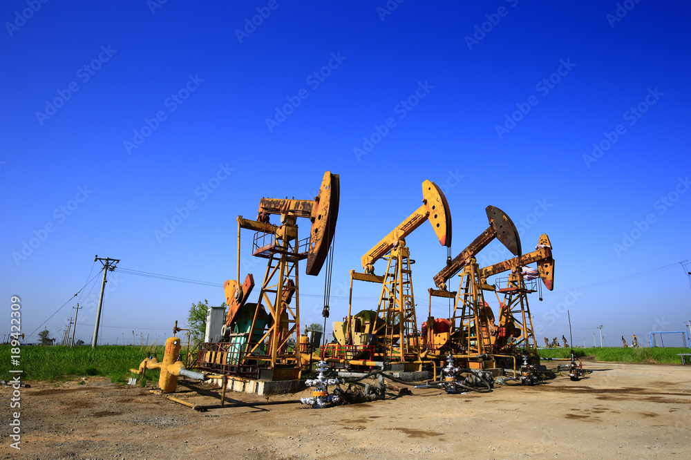 The oil pump, industrial equipment The oil pump, industrial equipment