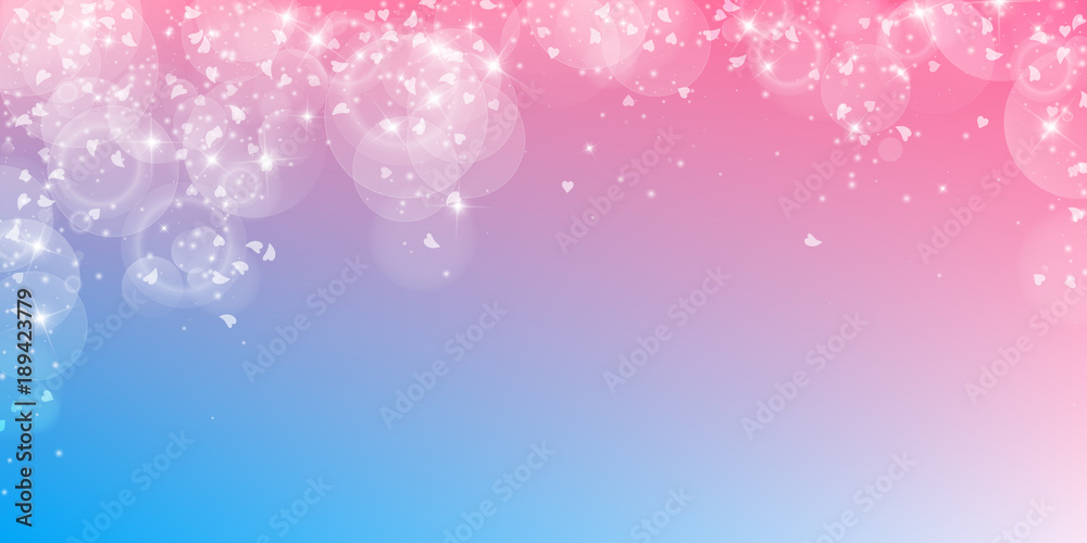 Falling hearts valentine background. Falling rain on color transition background. Falling hearts valentines day nice design. Vector illustration. Falling hearts valentine background. Falling rain on color transition background. Falling hearts valentines day nice design. Vector illustration.
