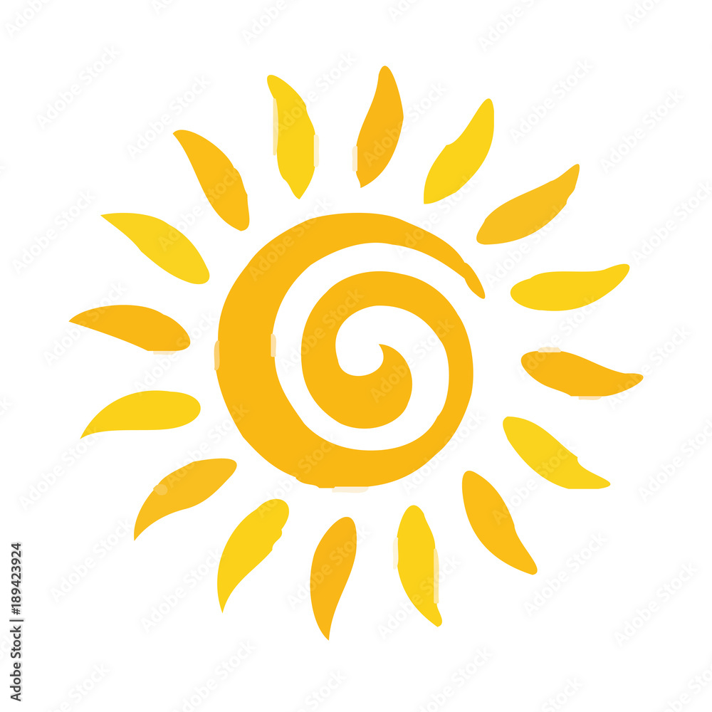 Fototapeta premium Sun symbol. vector illustration