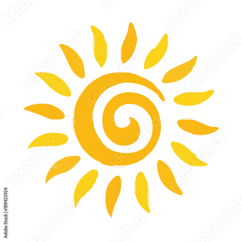 Sun symbol. vector illustration © fufupix
