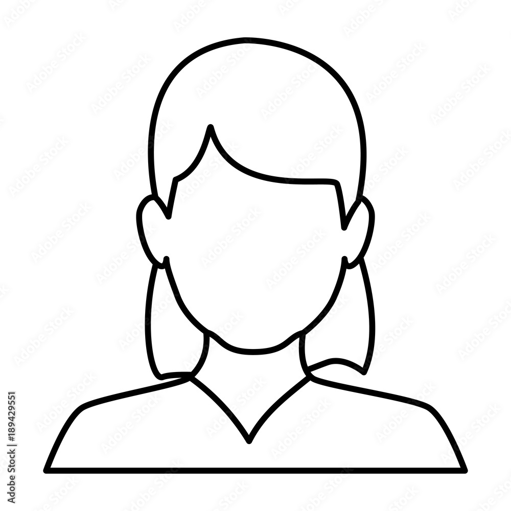 Woman faceless avatar icon vector illustration graphic design Woman faceless avatar icon vector illustration graphic design
