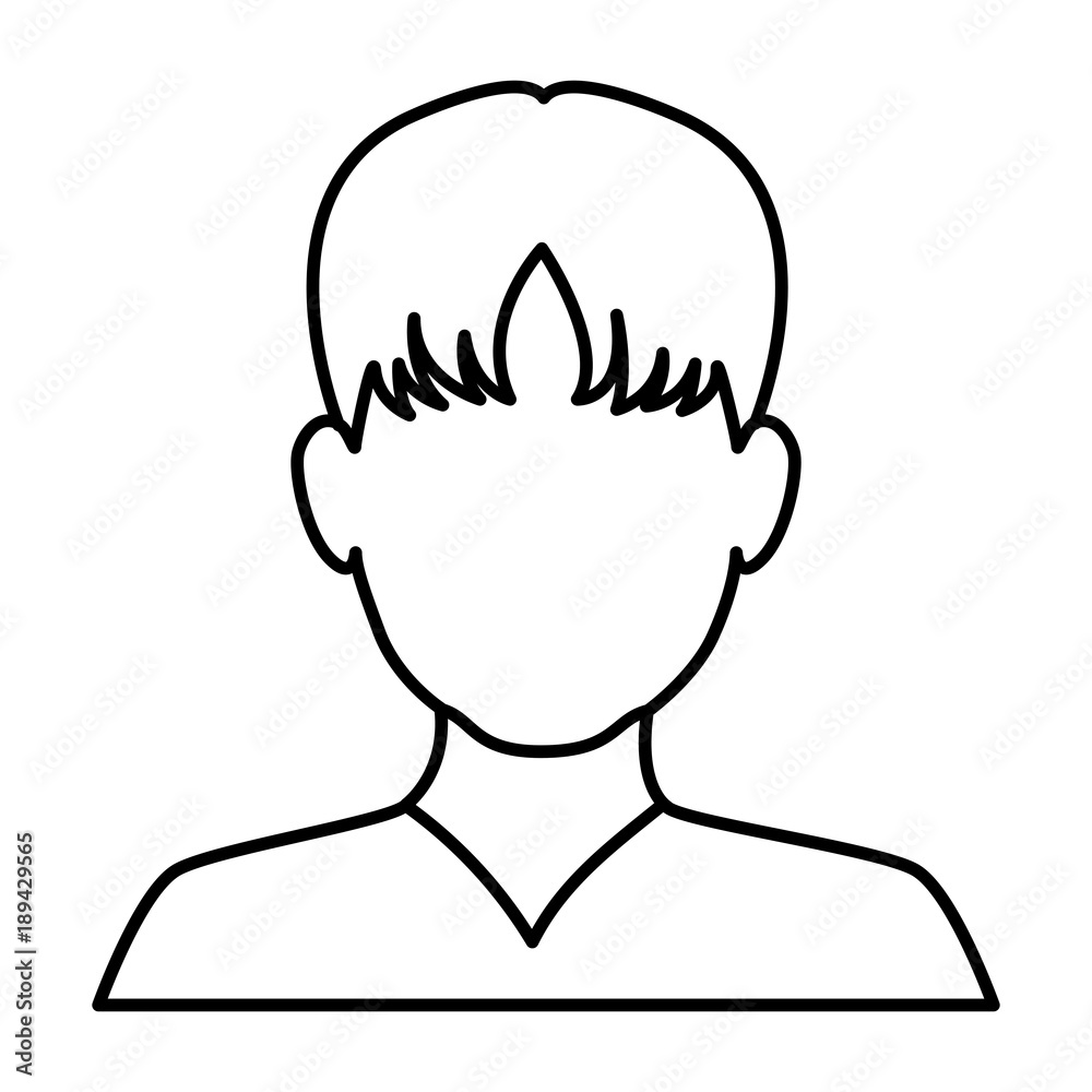 Man faceless avatar icon vector illustration graphic design Man faceless avatar icon vector illustration graphic design