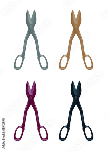 sheet metal cutting shears 4 color