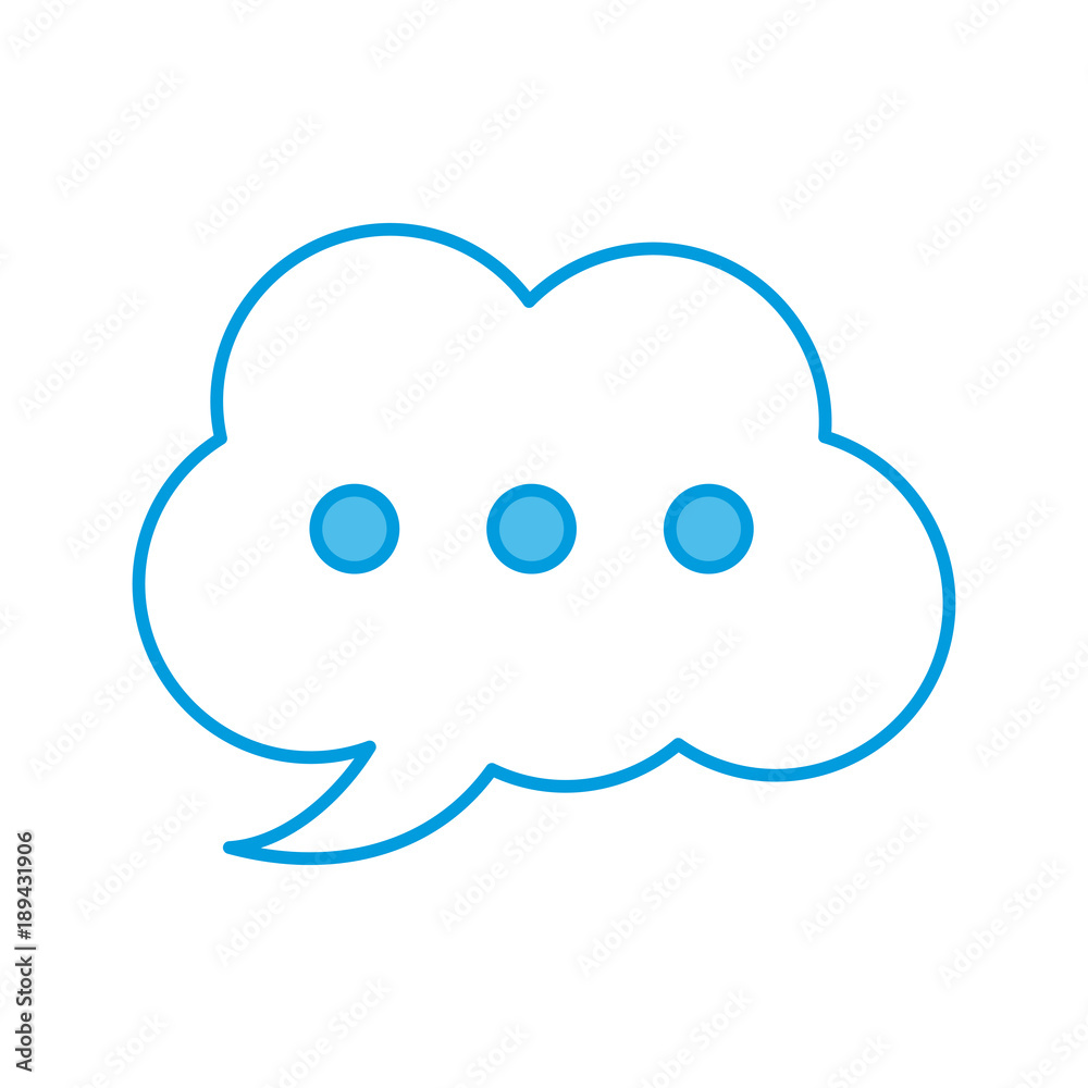 Chat bubble symbol icon vector illustration graphic design