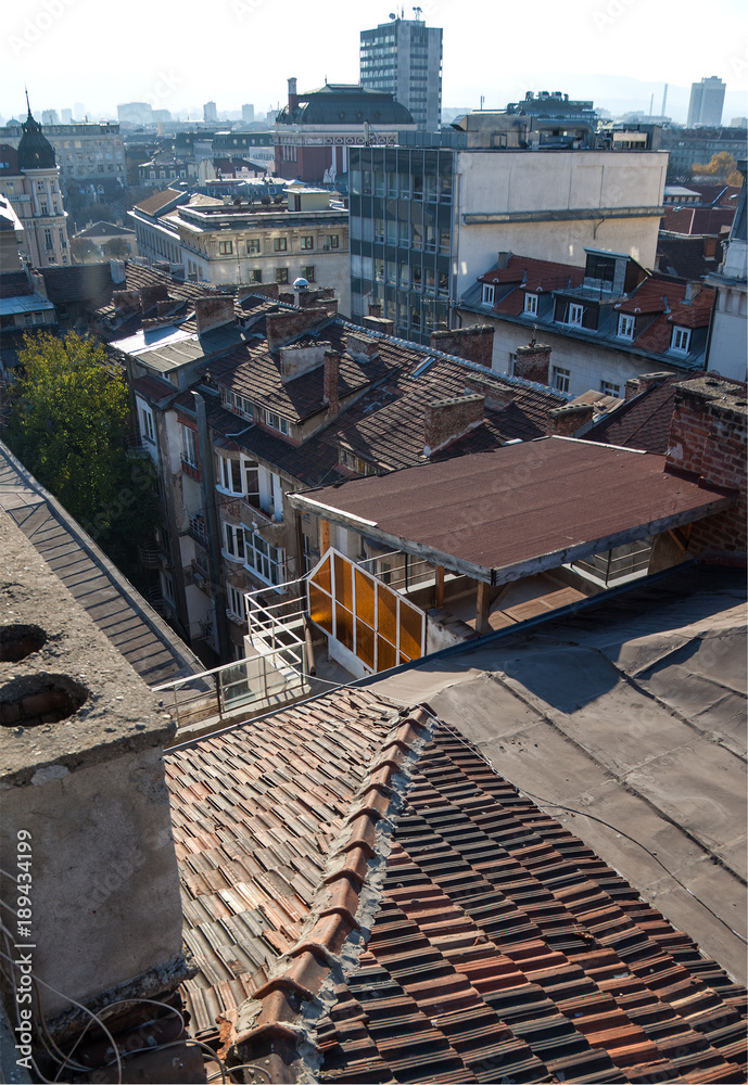 Sofia Bulgaria Rooftops