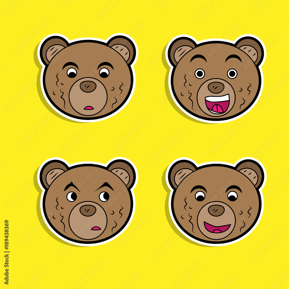 brown_bears_expressions_template brown_bears_expressions_template