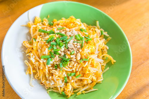 Thai food Pad thai , Stir fry is noodle food Thai traditional style (Thailand's national dishes).