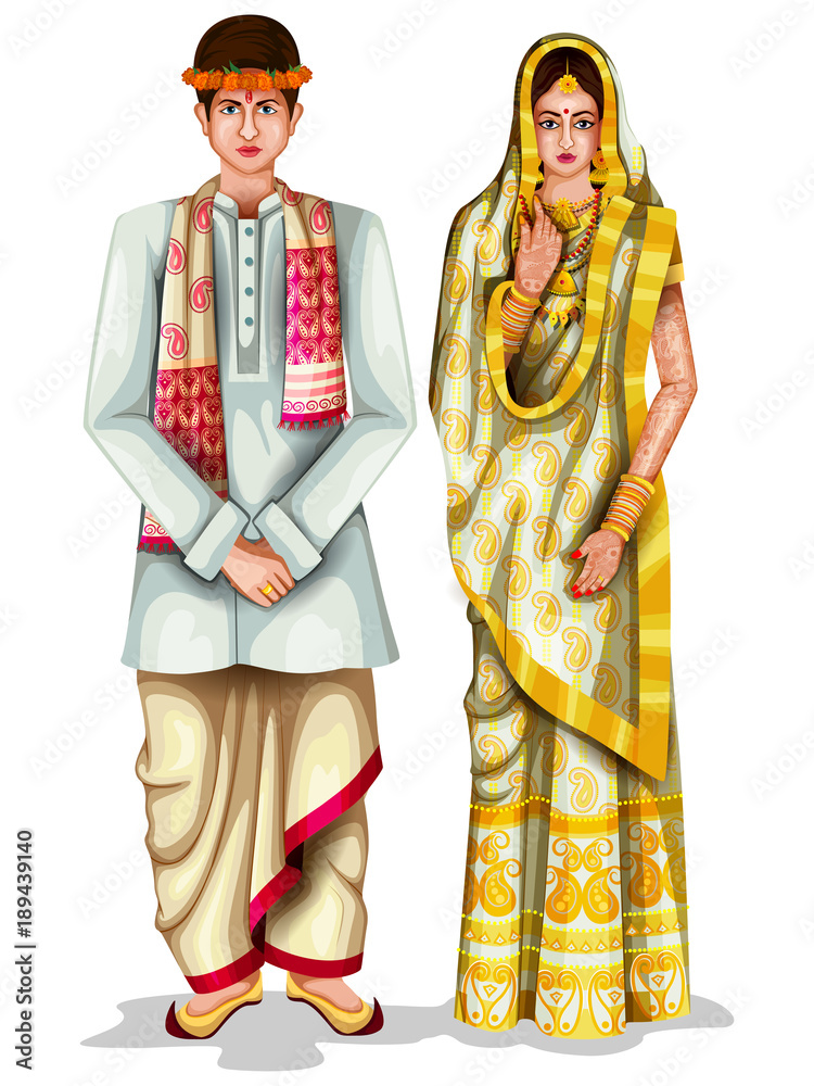 Assamese shop marriage dress