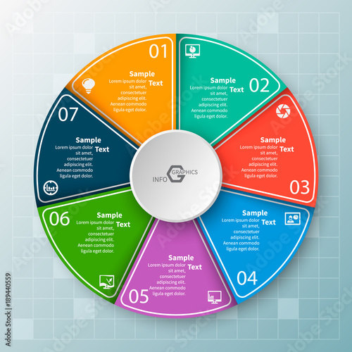 Abstract 3D Paper Infographics