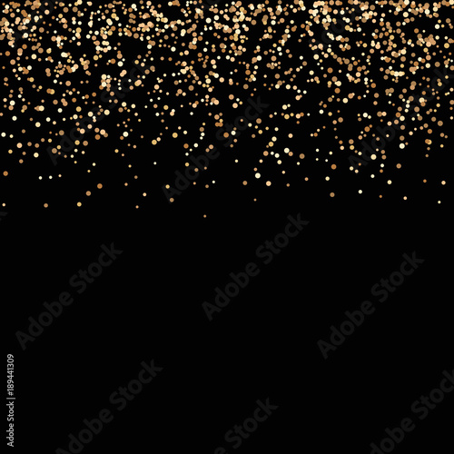 Vector luxury black background with gold sparklers Vector eps10