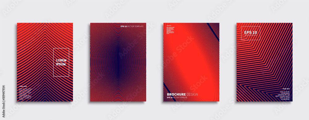 Vector cover designs. Future Poster template. Smartphone modern background set.