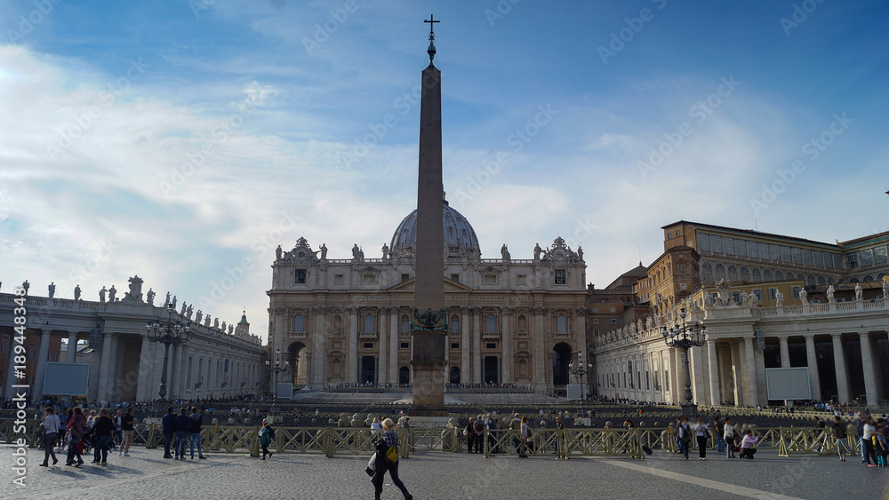 The view of St Peter Basilica , Rome, Vatican, Italy.