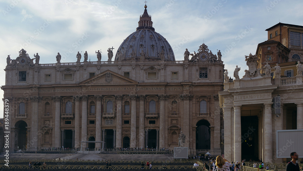 The view of St Peter Basilica , Rome, Vatican, Italy.