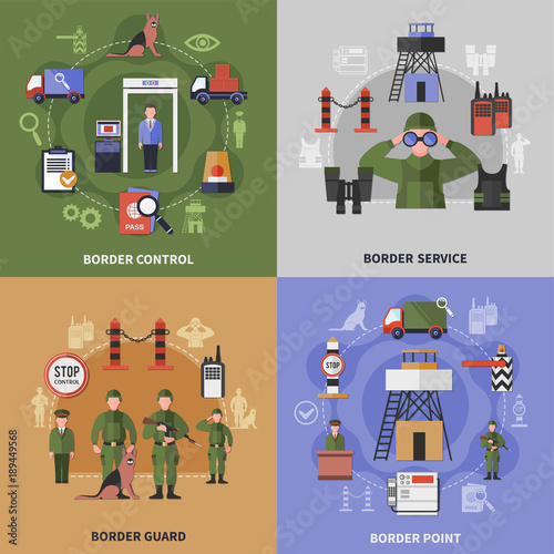 Border Guard 2x2 Icons Set