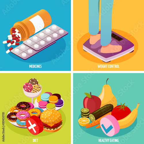 Diabetes Control Isometric Design Concept