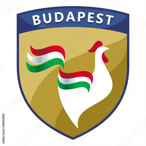 Эмблема, Петух, флаг Венгрии, Будапешт, иллюстрация