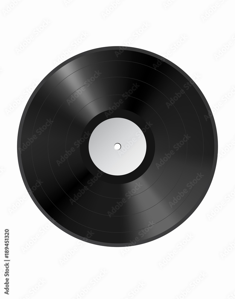 Obraz premium Vinyl disc mock up