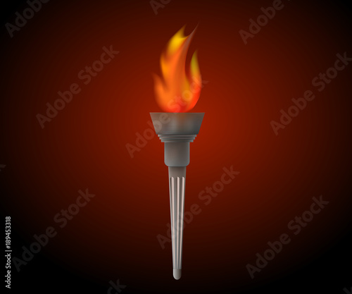 Torch With Flame