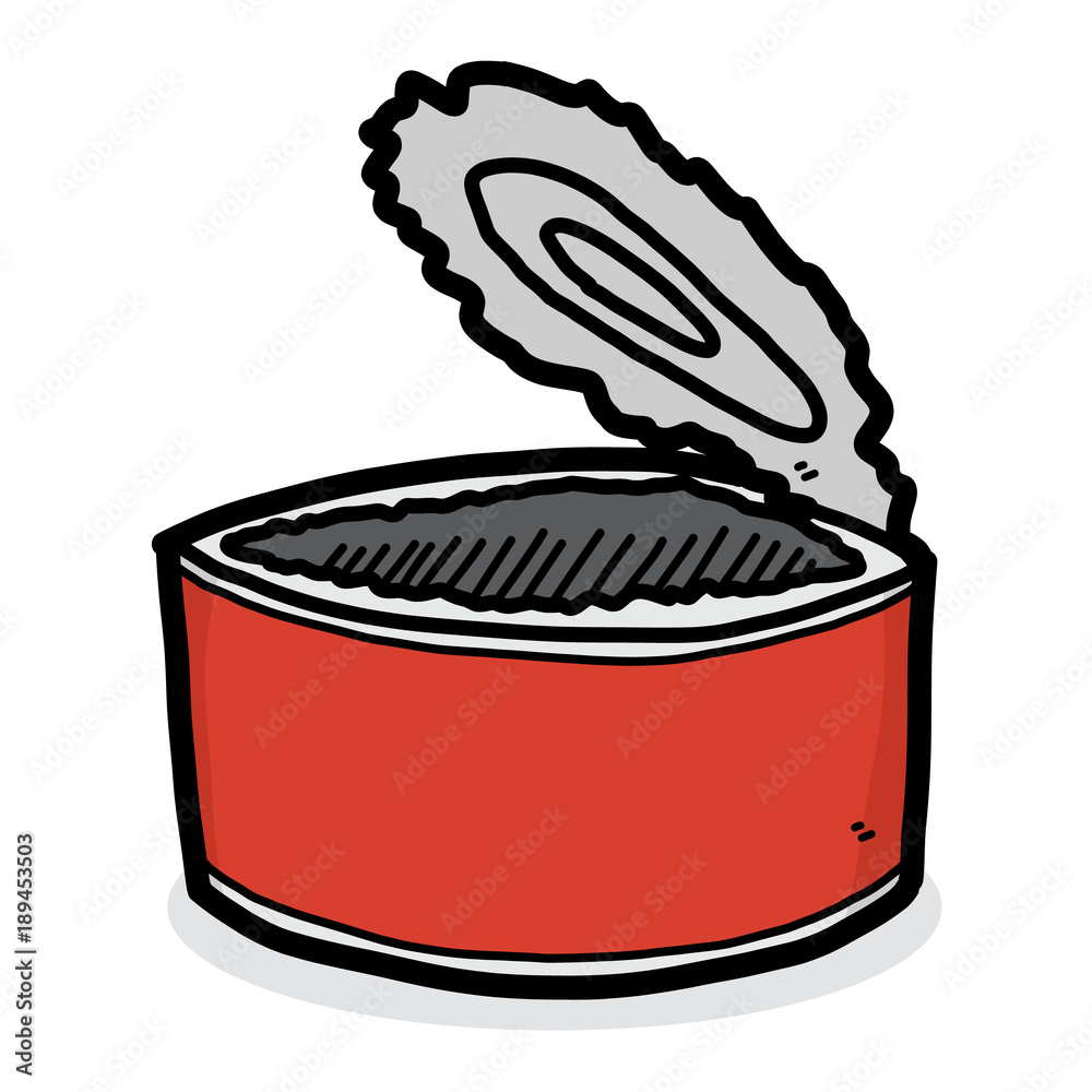tin can / cartoon vector and illustration, hand drawn style, isolated on  white background. Stock Vector | Adobe Stock