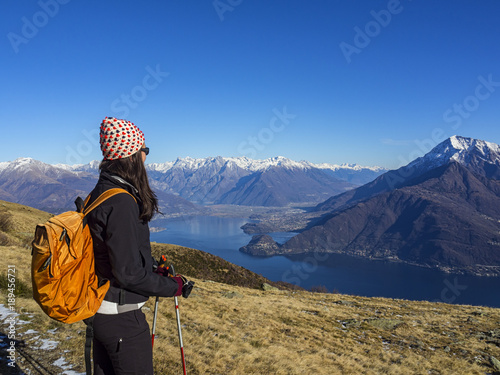 Trekking tra lago ed alpi photo