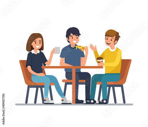 people in cafe