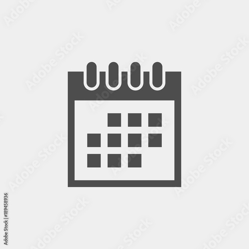 Calendar flat vector icon