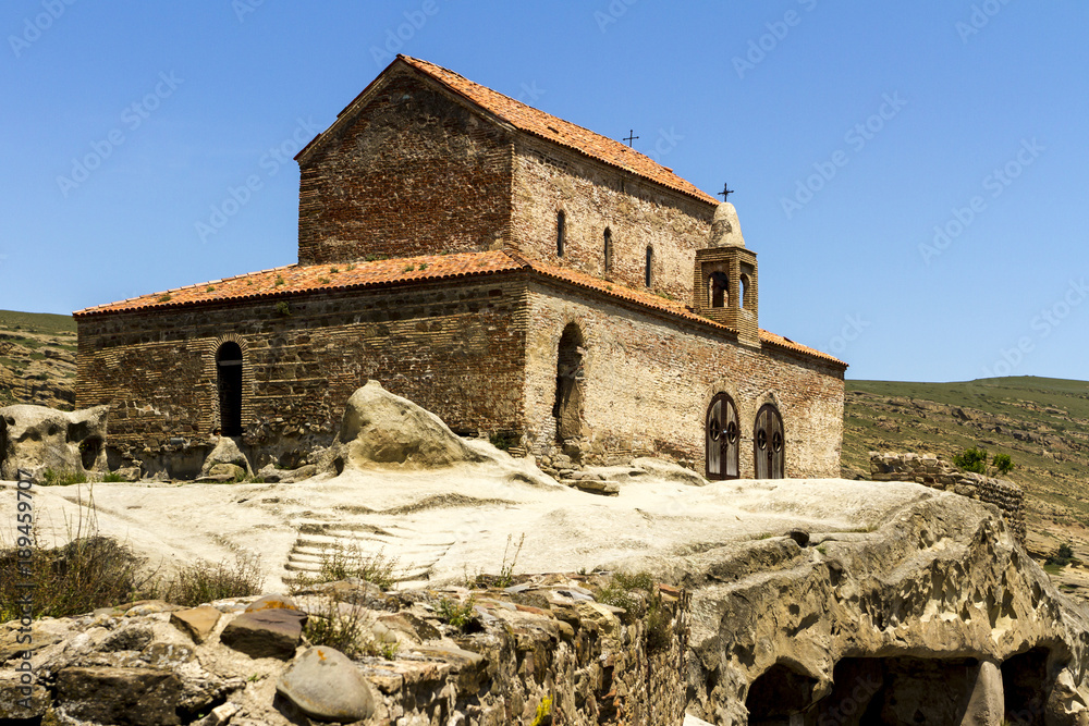 Ancient church in Uplistsikhe cave city. Georgia
