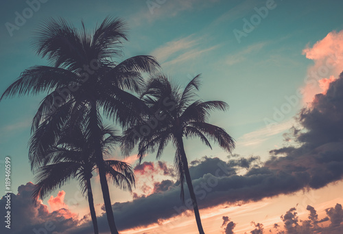Scenic sunset at South Beach, Miami © Nejron Photo