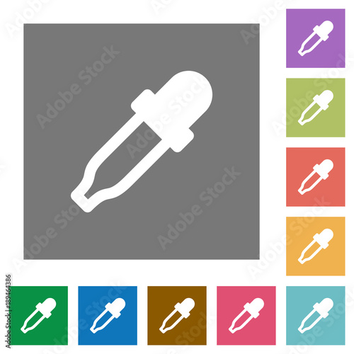 Color picker square flat icons