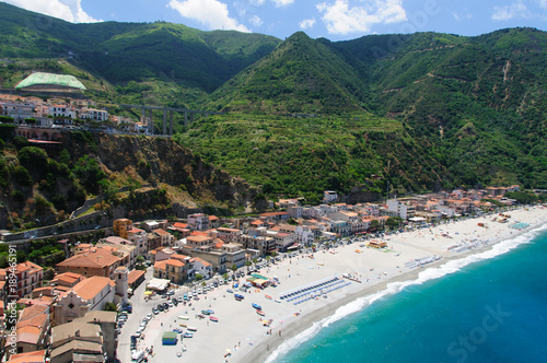 Strand von Scilla Luftaufnahme
