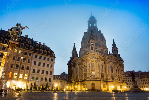 DRESDEN, GERMANY - July 23, 2017: The Dresden Frauenkirche, Germany