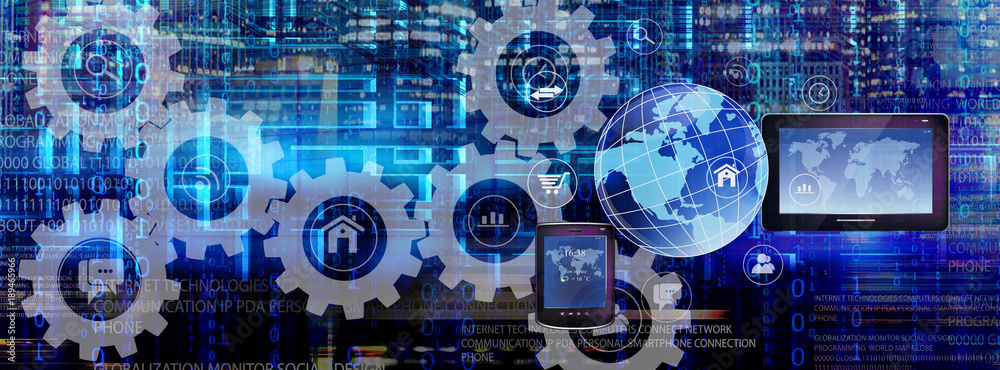 Fototapeta premium virtual internet business