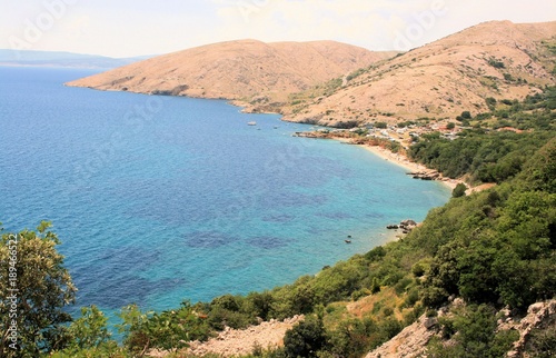 hiking in Baska, island Krk, Croatia