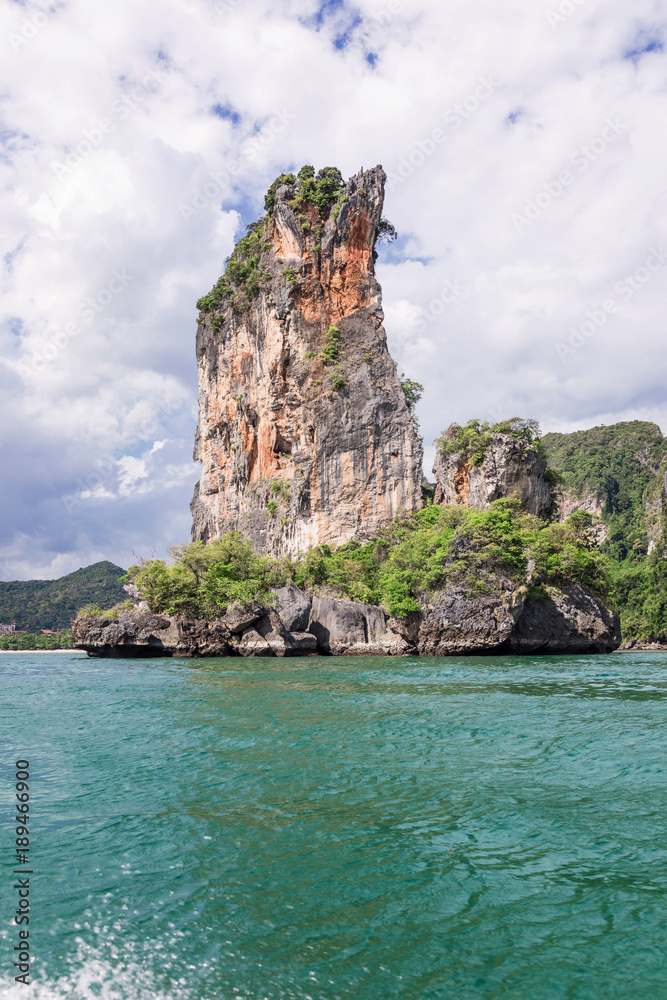 Popular travel tropical karst rocks