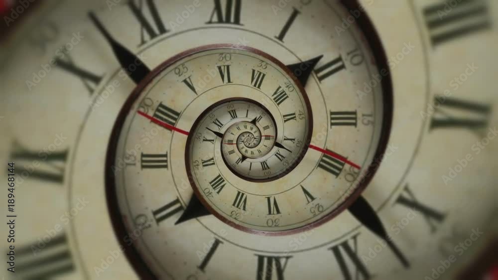 Droste effect clock