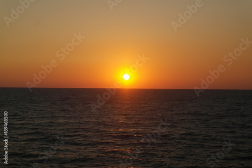 sea summer sun sunset evening
