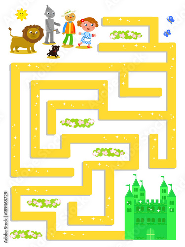 Wizard of OZ labyrinth help Dorothy to find the way